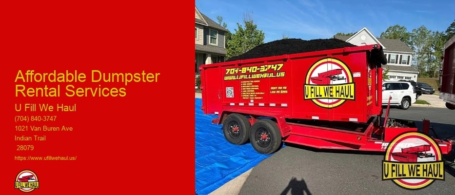 Affordable Dumpster Rental Services