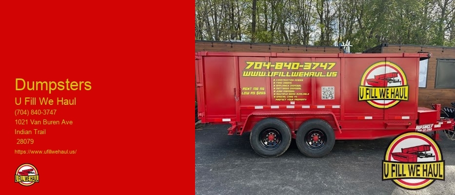 We Haul Dumpster Rental