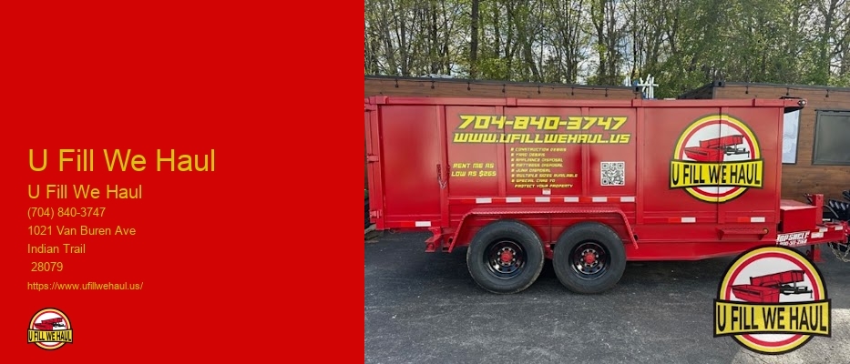 We Haul Dumpster Services